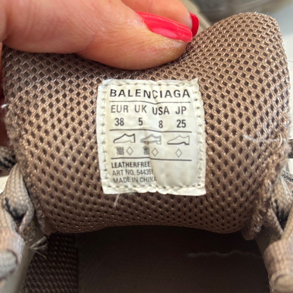 Balenciaga Womens Taupe Sneakers - Picture 7 of 8